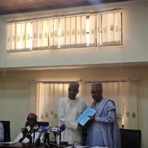Read more about the article Former NUC boss hands over office as Tinubu approves resignation