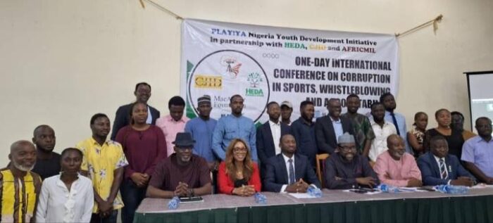 Participants at a one day conference on corruption in sports