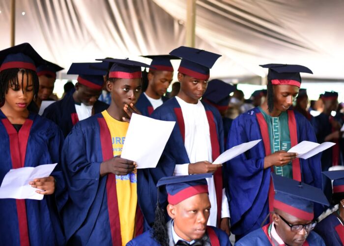 Some of the matriculating students of Federal Polytechnic Ayede in Oyo State