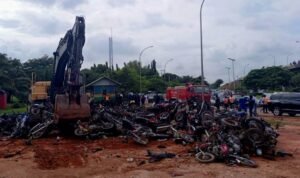 Read more about the article Again, FCTA crushes 470 motorcycles for illegal operation in Abuja