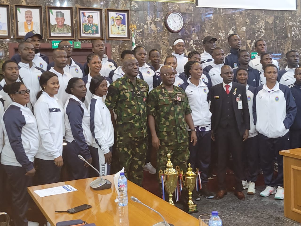Read more about the article Naval chief hails volley ball teams over impressive performance