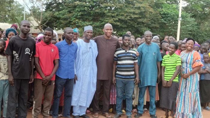 Leaders of the Gwoza Elite Forum of Borno with some Borno IDPs in Edo