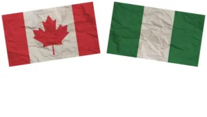 Nigerian and Canadian flags