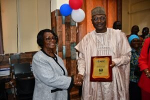 Read more about the article Liberia’s Elections Commission honours INEC Chairman