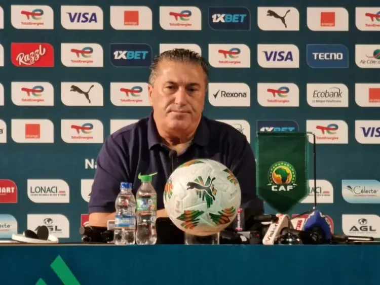 Super Eagles Coach, Jose Peseiro, at a pre-match news conference in Abidjan, Cote d'Ivoire