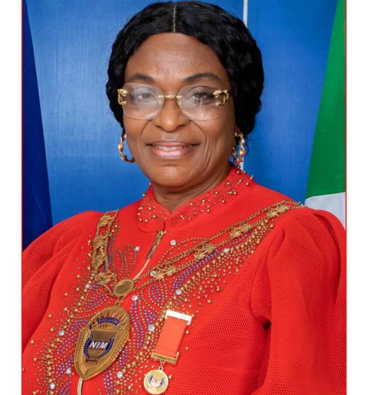 Dr Christiana Atako, President Nigeria Institute of Management Chartered (NIM)