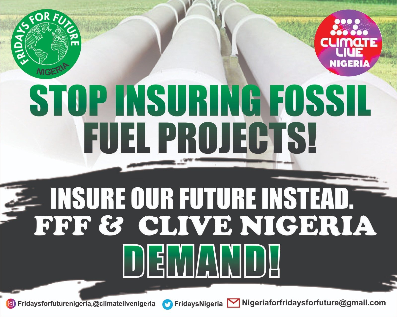 Read more about the article Group rallies against insuring of fossil fuel projects
