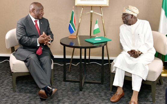 President Bola Tinubu and South Africa’s President, Cyril Ramaphosa.