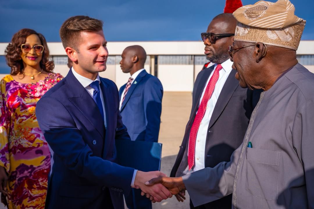 Tinubu arrives Rome for inauguration of Pope Leo XIV