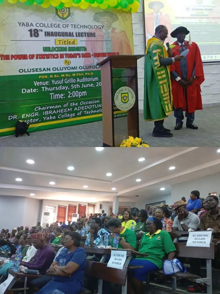 Statistics drives innovation, economic development —Yabatech Rector   