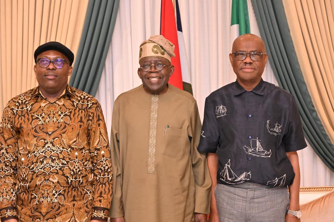 ‎Rivers: Tinubu brokers peace between Wike, Fubara