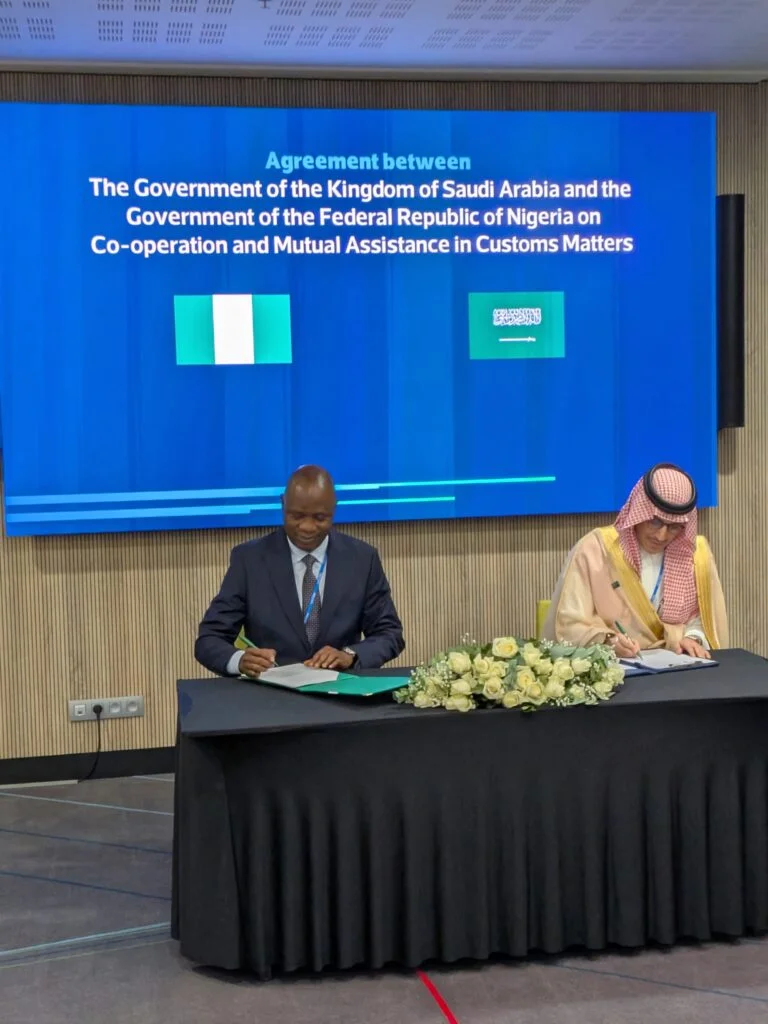 Nigeria, Saudi Arabia sign agreement on customs cooperation