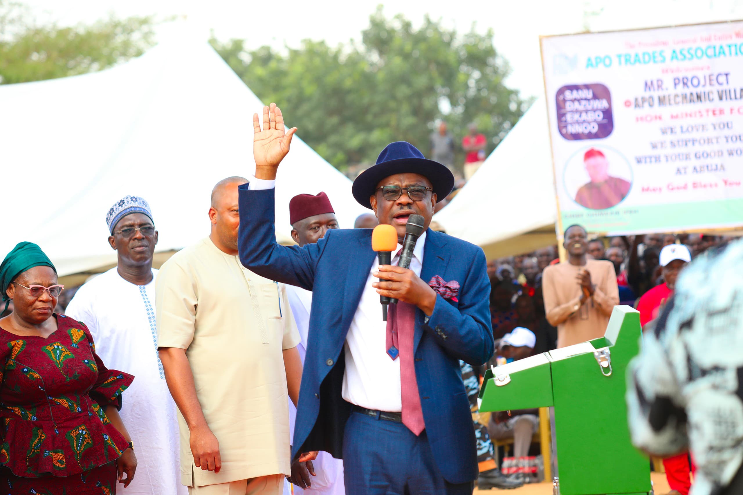 Wike promises infrastructure in Wassa for relocation of Apo mechanics 