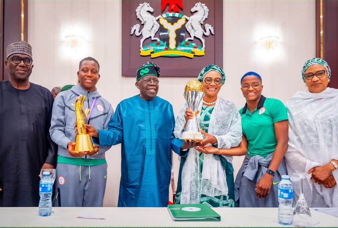 WAFCON: Tinubu rewards Super Falcons with national honours, cash, flats