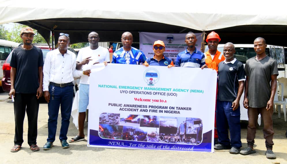 NEMA cautions A’Ibom residents on scooping petrol from crashed tankers