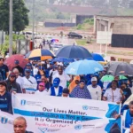 NAPTIP defies rainfall, holds awareness walk against human trafficking