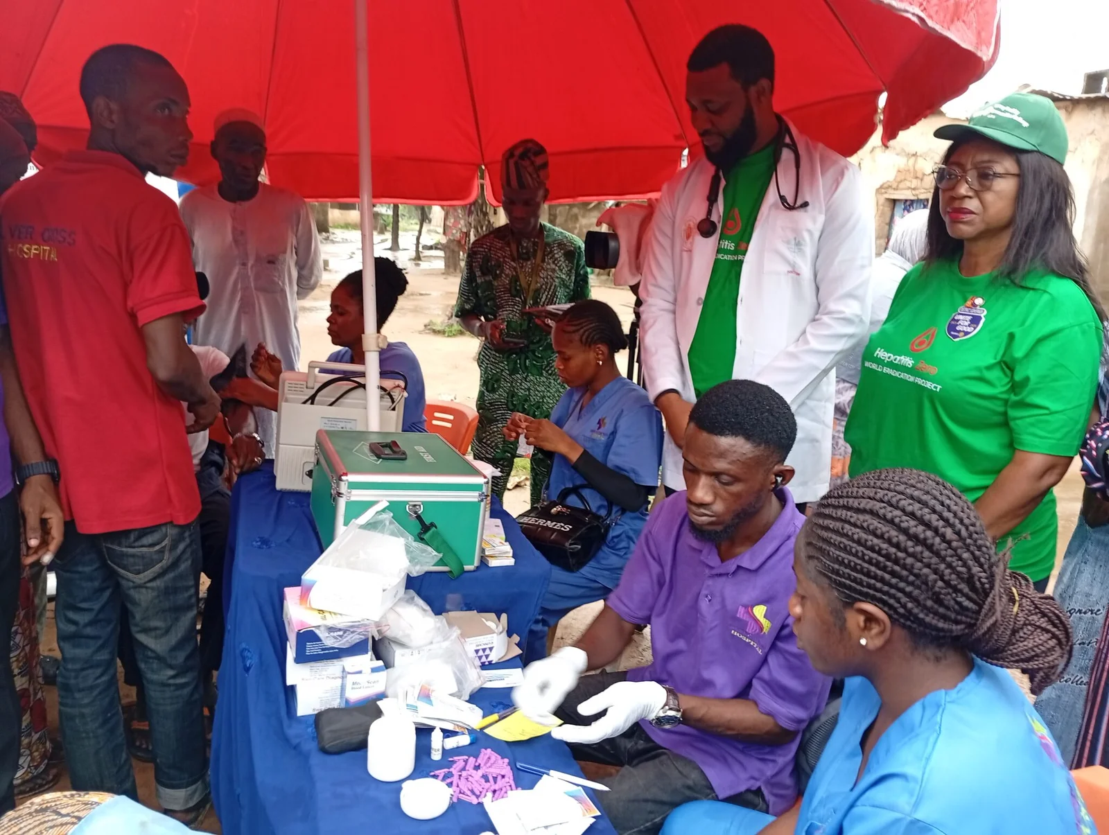 Rotary screens Ruga Baze residents for Hepatitis B
