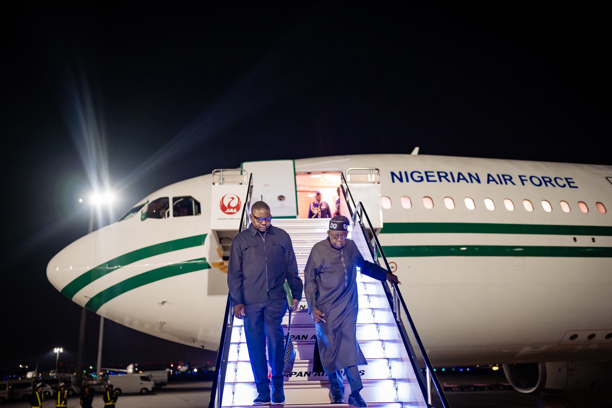 ‎Tinubu arrives in Brazil for state visit