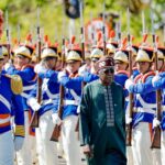 Tinubu receives full military honours in Brazil