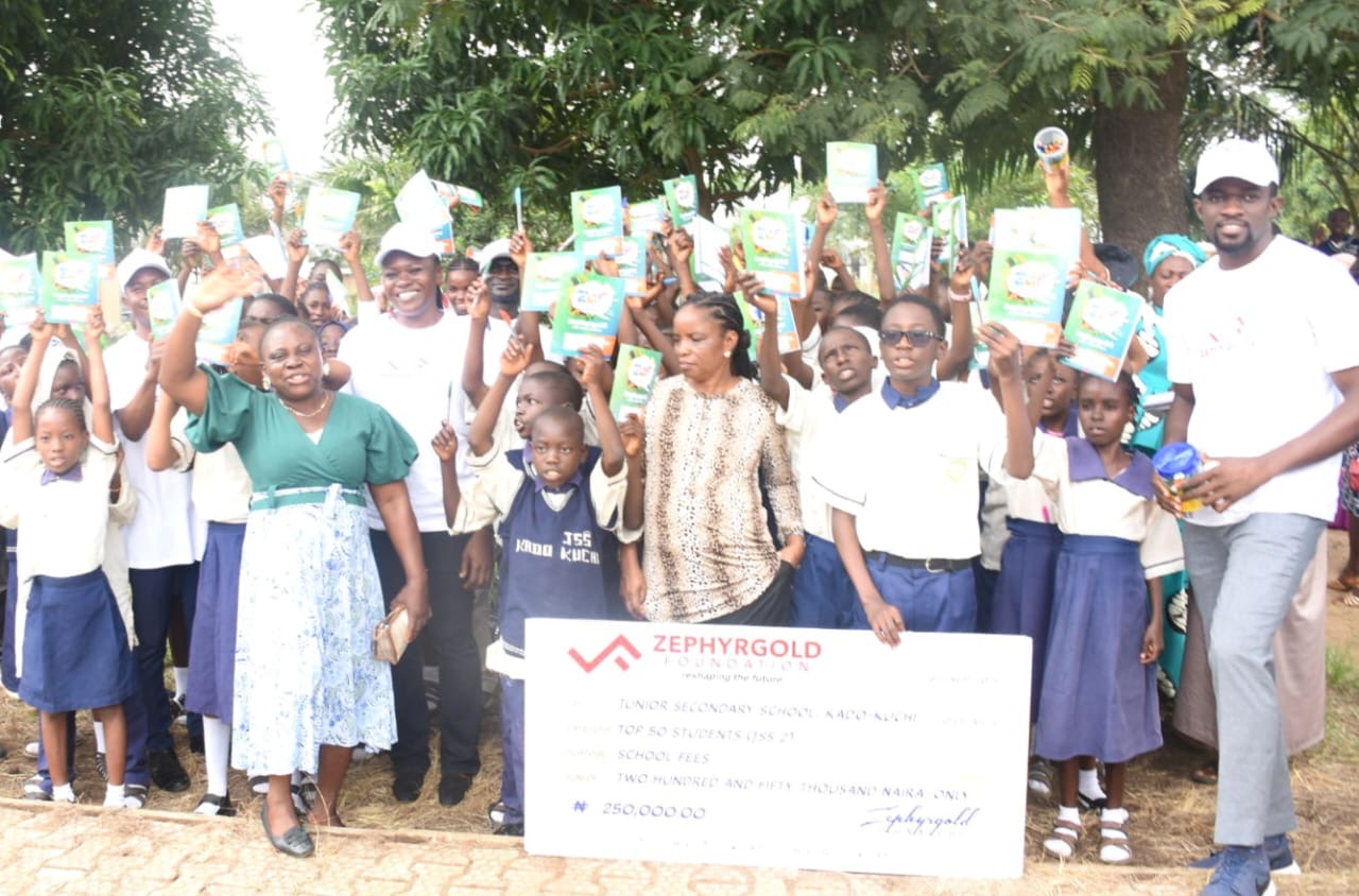 Foundation pays school charges, donates materials to 100 FCT students
