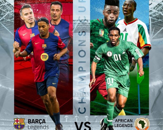 Barca , African legends set for battle in Abuja