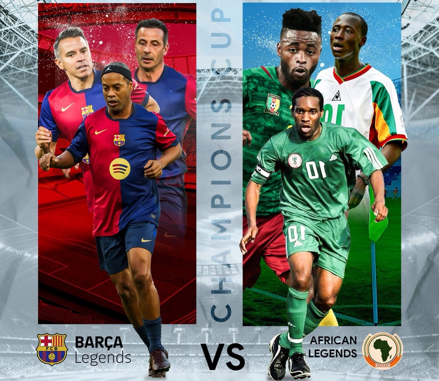 Barca , African legends set for battle in Abuja