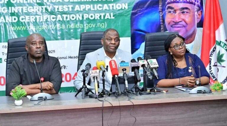 NDLEA inaugurates online portal for drug integrity test, visa clearance certificate