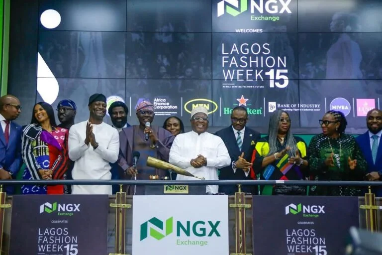 Sanwo-Olu performs NGX closing gong ceremony, commits to advancing creative industry