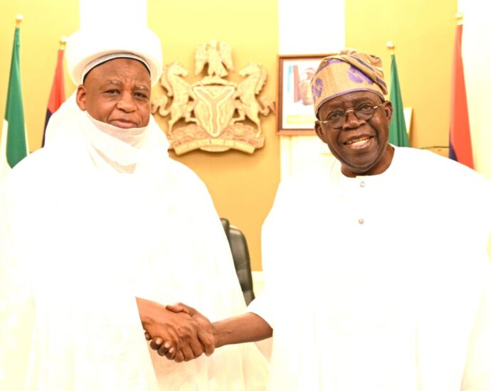 ‎Tinubu hosts Sultan on religious harmony, national cohesion