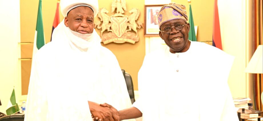 ‎Tinubu hosts Sultan on religious harmony, national cohesion