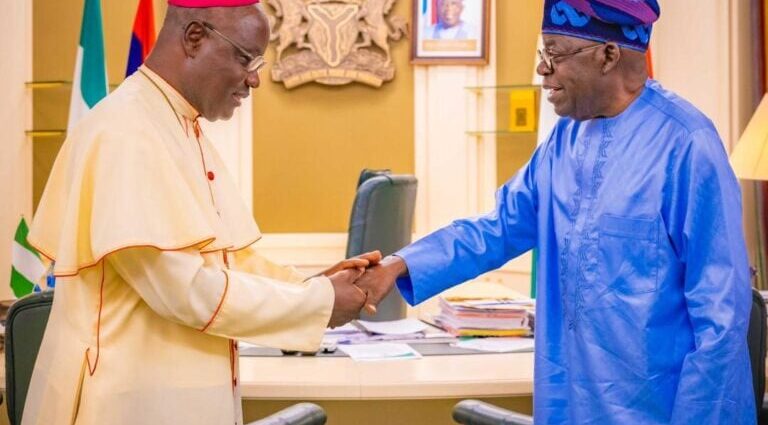 Tinubu meets Catholic Archbishop Kaigama