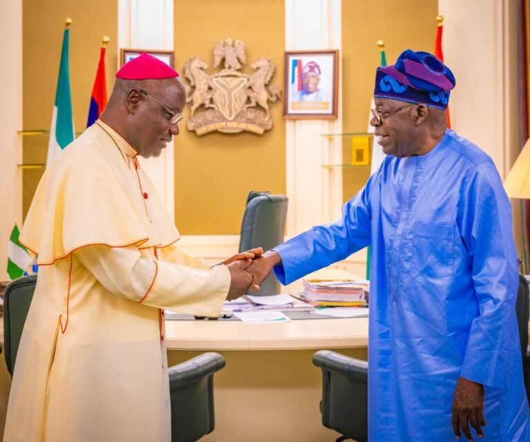 Tinubu meets Catholic Archbishop Kaigama