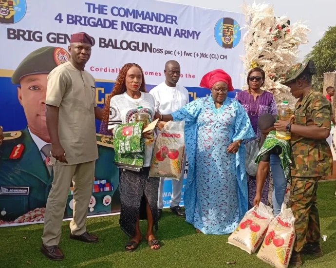 Army marks Christmas with widows of fallen officers in Benin