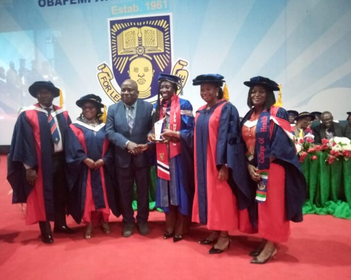 OAU VC tasks inducted nurses to maintain clinical competence, embody compassion