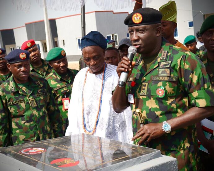 COAS reaffirms soldiers’ welfare, inaugurates estate, shopping complex in Ibadan