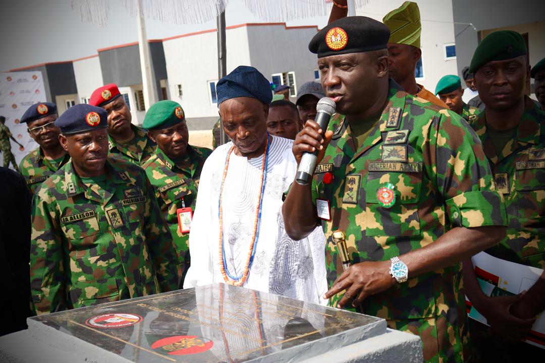 COAS reaffirms soldiers’ welfare, inaugurates estate, shopping complex in Ibadan