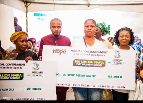 Kosofe LG urges judicious use of ₦100m empowerment funds