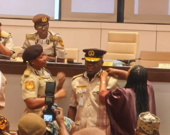 NIS CG decorates 46 new comptrollers, urges vigilance