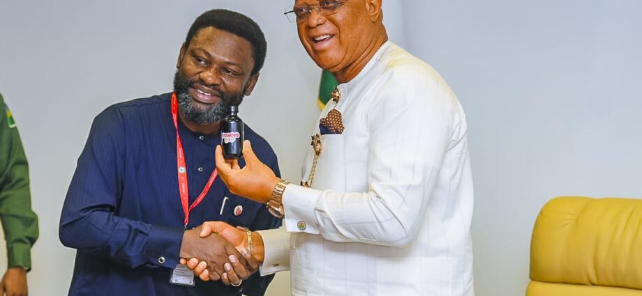 Emadeb Energy presents first oil from Ibom field to Akwa Ibom governor Emadeb Energy presents first oil from Ibom field to Akwa Ibom governor