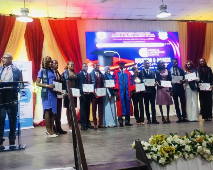 College of Medicine inducts 28 medical laboratory scientists
