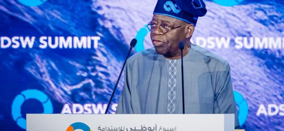 Tinubu positions Nigeria as climate, green energy hub at ADSW summit
