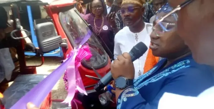 ‎Youth ministry launches solar-powered electric tricycles for women’s coop.