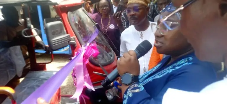 ‎Youth ministry launches solar-powered electric tricycles for women’s coop.