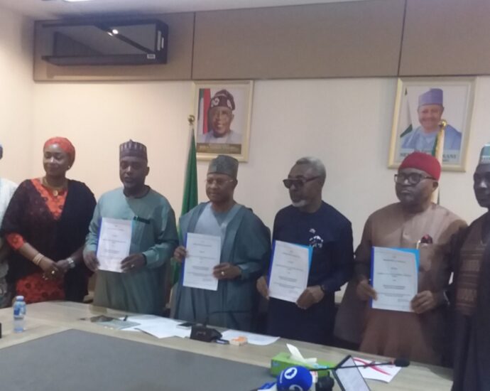 Gov. Sani strengthens ties with NIPR, signs MoU