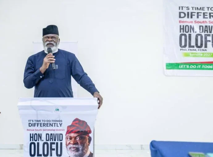 2027: Olofu unveils 12-point agenda for Benue South Senatorial District