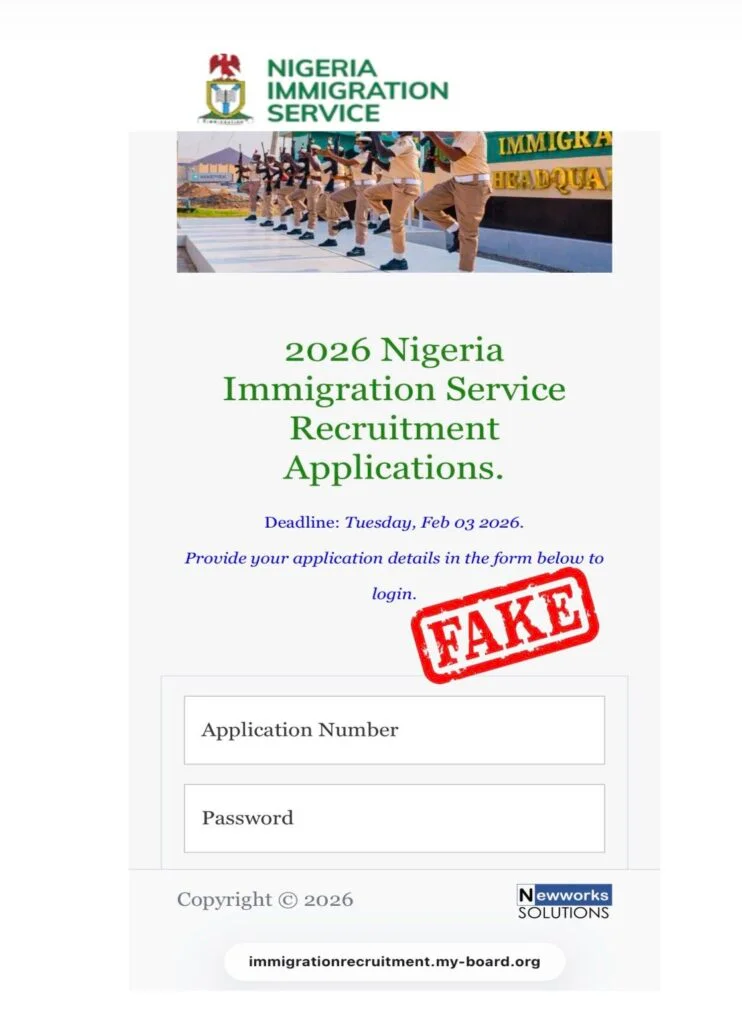 NlS warns public against fake recruitment websites