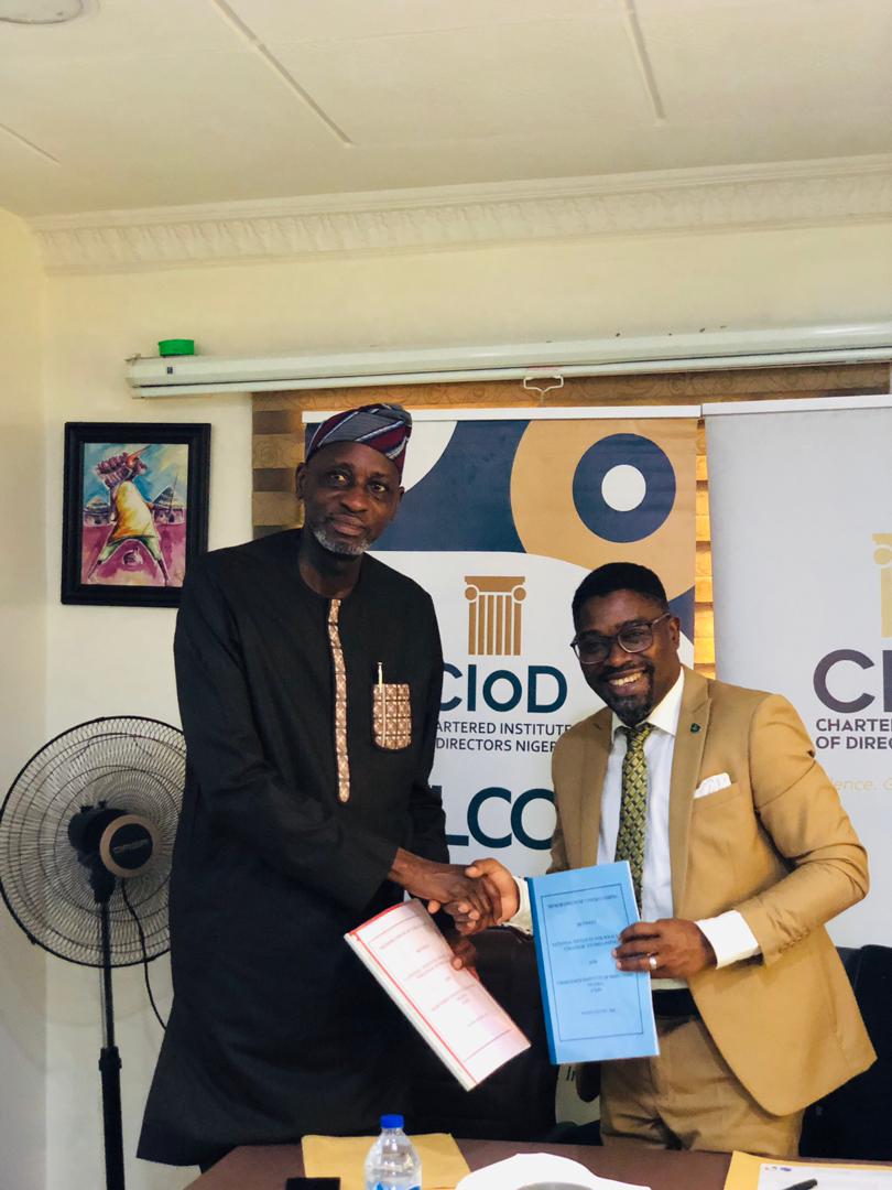 CIoD Nigeria, NIPSS sign MoU to strengthen corporate governance
