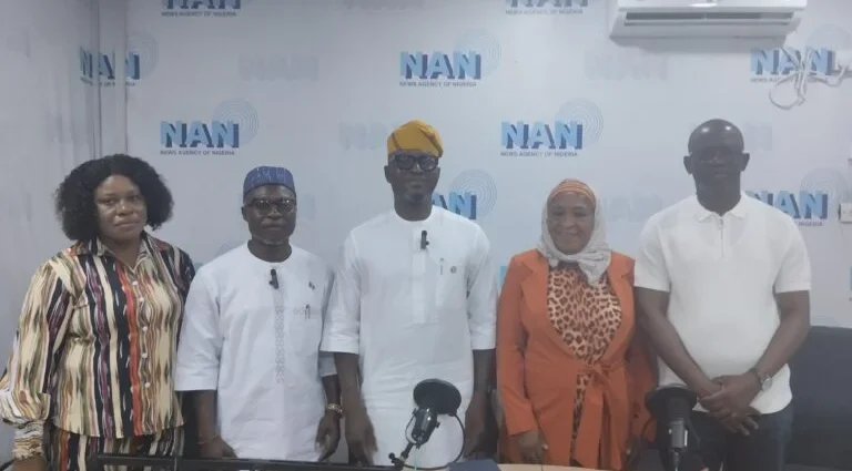 Officials from LAWMA and the management of NAN Lagos during LAWMA’s visit to NAN
