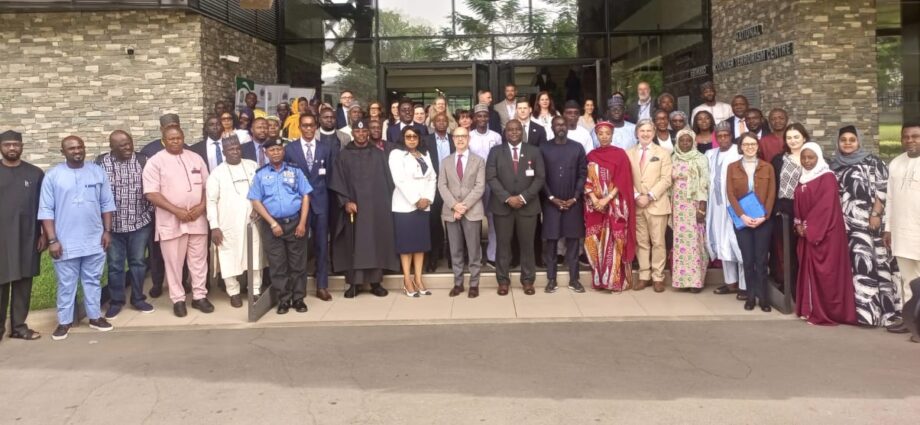 Partcipants at a two-day workshop to support victims of terrorism, co-organised by NCTC with the Spanish Government, in Abuja.