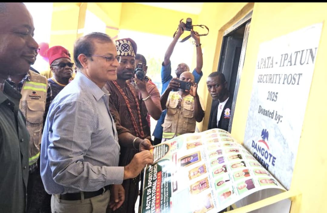 Dangote Cement inaugutes security posts in Kogi host communities